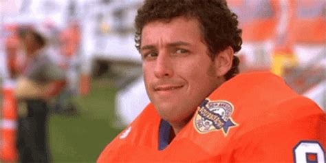 Adam sandler gifs - Make a Meme Make a GIF Make a Chart Make a Demotivational adam sandler Meme Templates. Search. NSFW GIFs Only. Bobby Boucher. Add Caption. Adam Sandler mouth dropped. Add Caption. Billy Madison You ain't look unless you peed your pants. Add Caption. Adam sandler and chris farley bus convo.